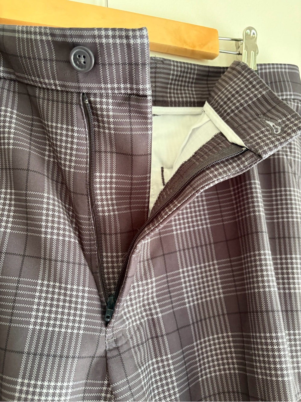 Pebble Beach Performance Men's Gray Plaid Golf Shorts Size 34 - Picture 4 of 6